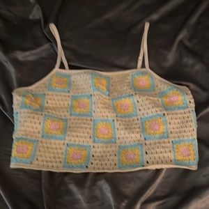 Crochet Cropped Tank Top